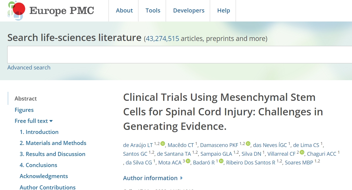 間充質(zhì)干細胞治療脊髓損傷的臨床試驗 間充質(zhì)干細胞治療脊髓損傷的臨床試驗