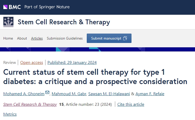 干細胞治療1型糖尿病的現(xiàn)狀：我們未來期盼什么？