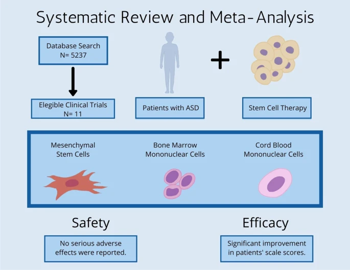 干細胞治療自閉癥譜系障礙患者：系統(tǒng)評價和薈萃分析