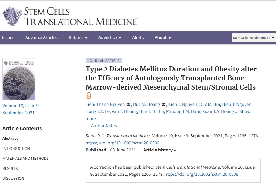 2 型糖尿病病程和肥胖改變自體移植骨髓間充質干細胞/基質細胞的療效