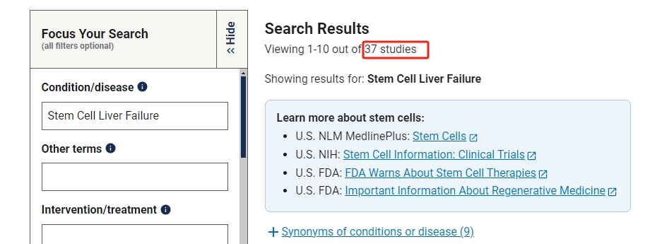 干細胞治療肝衰竭的臨床研究進展