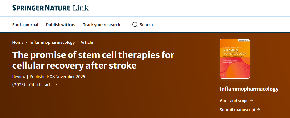 干細胞療法在卒中后細胞修復中的應用前景