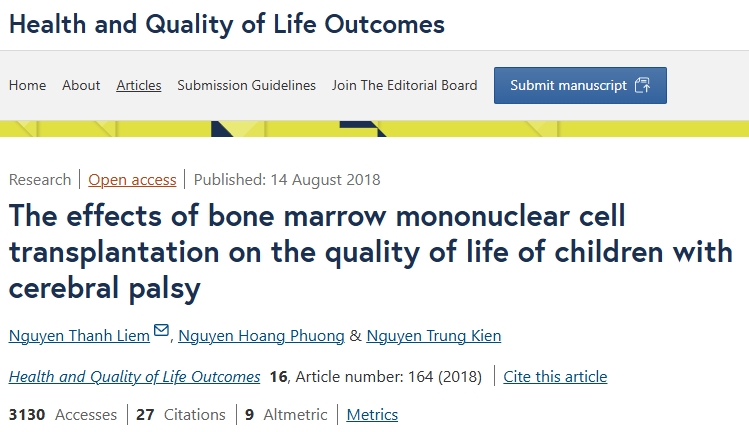 骨髓單個(gè)核細(xì)胞移植對(duì)腦癱患兒生活質(zhì)量的影響