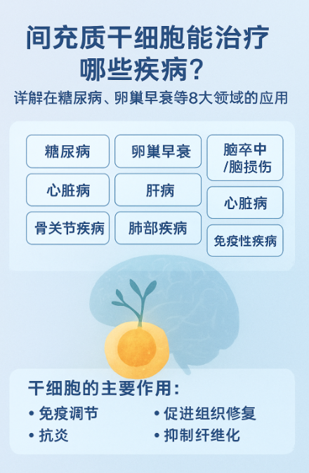 間充質(zhì)干細(xì)胞能治療哪些疾??？詳解在糖尿病、卵巢早衰等8大領(lǐng)域的應(yīng)用